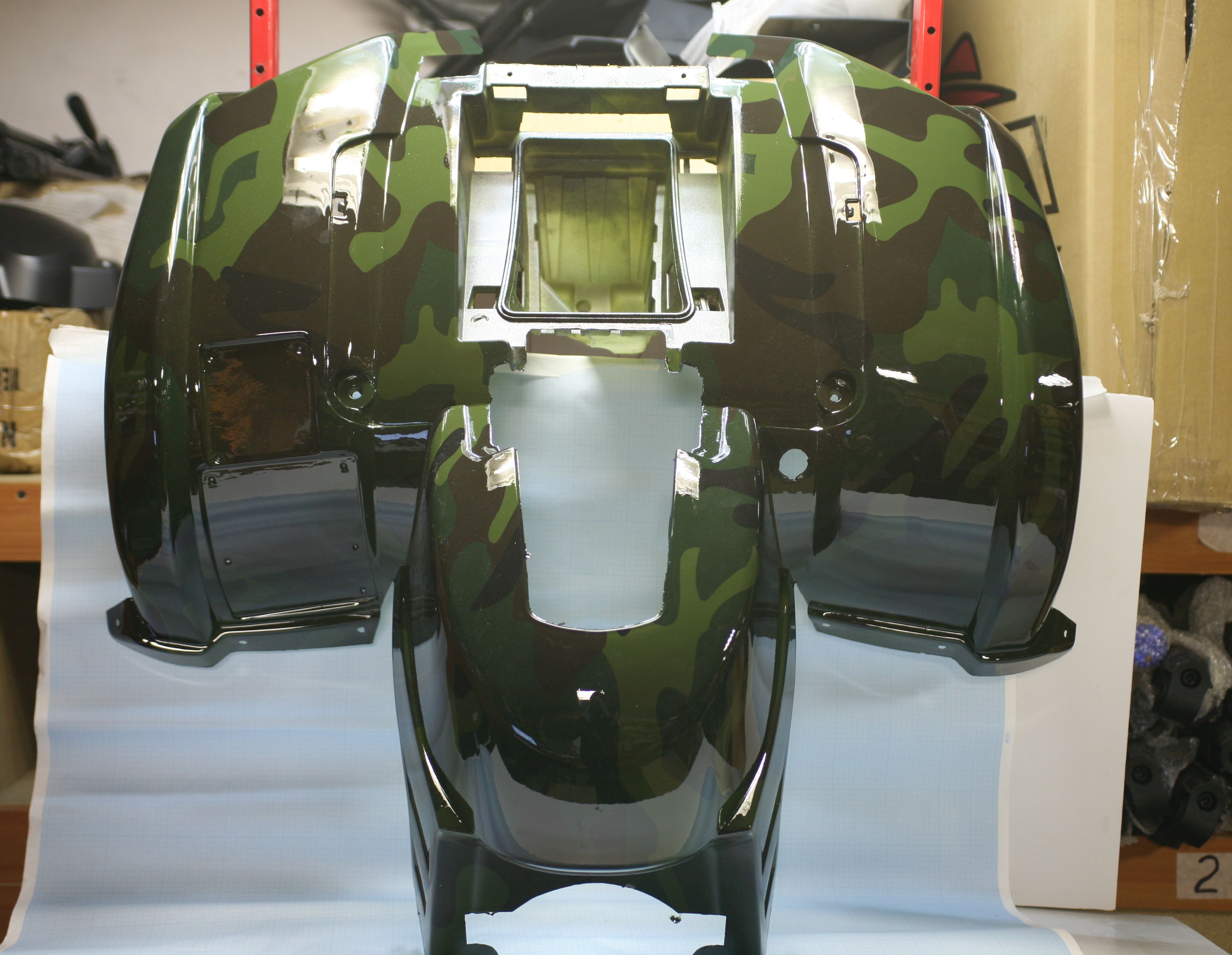Облицовка пластиковая передняя, верхняя, ATV150 THUNDER (ATA150-D-10-01)