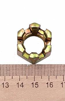 Гайка под шплинт, корончатая (задней оси ATV), M16*1,5 (WW0552)